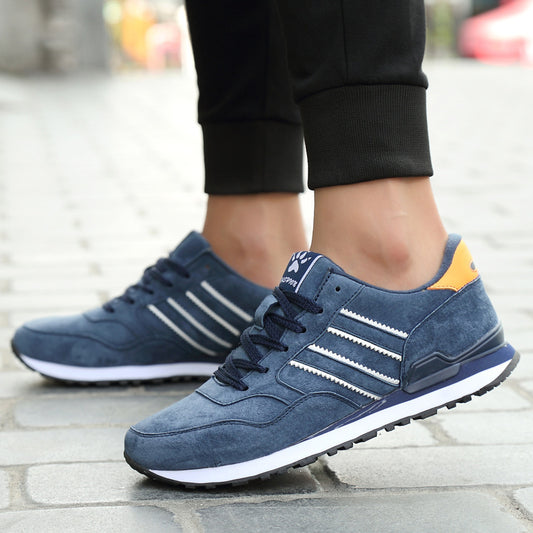 Men's Leather Casual Sneakers - Student-Friendly Everyday Shoes