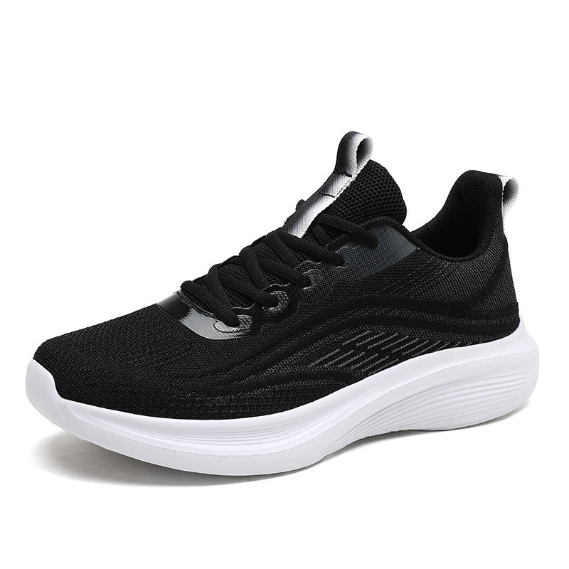 Breathable Shock Absorption Sneakers - Lightweight Soft Bottom Couple Shoes