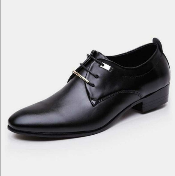 Men's New Leather Business Dress Shoes - Casual Professional Footwear