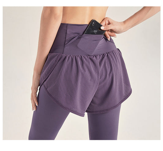 Women's Multi-Sport Yoga Fitness Running Shorts - Versatile Athletic Shorts
