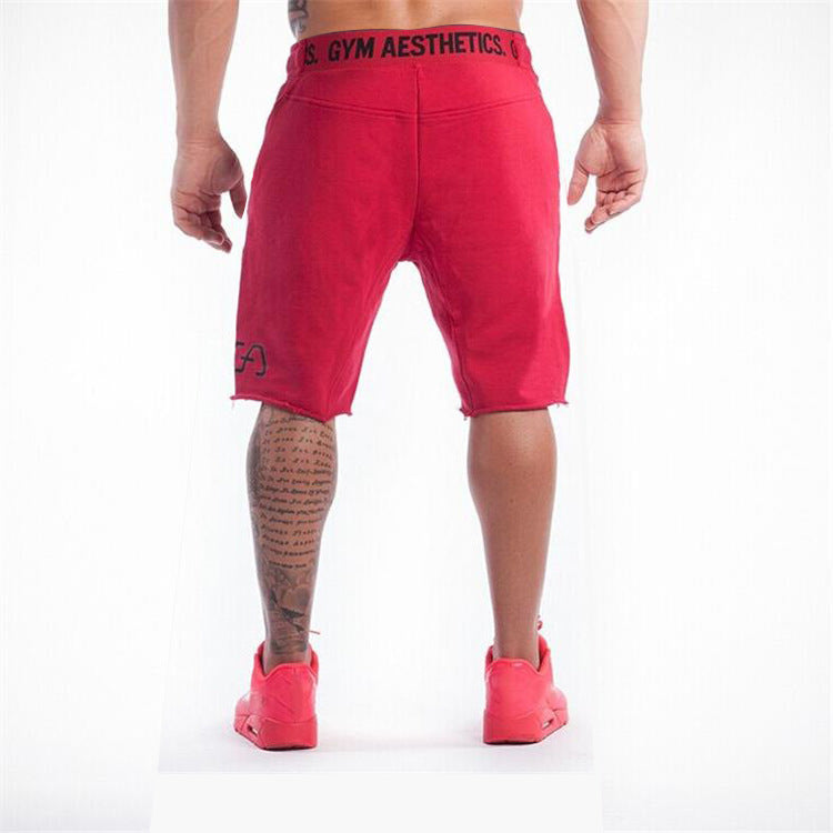Men's Slim Stretch Running Shorts - Loose Fit Five-Point Trendy Athletic Shorts