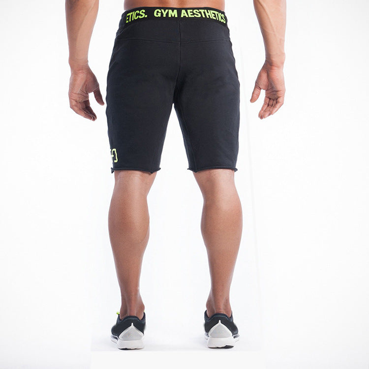 Men's Slim Stretch Running Shorts - Loose Fit Five-Point Trendy Athletic Shorts