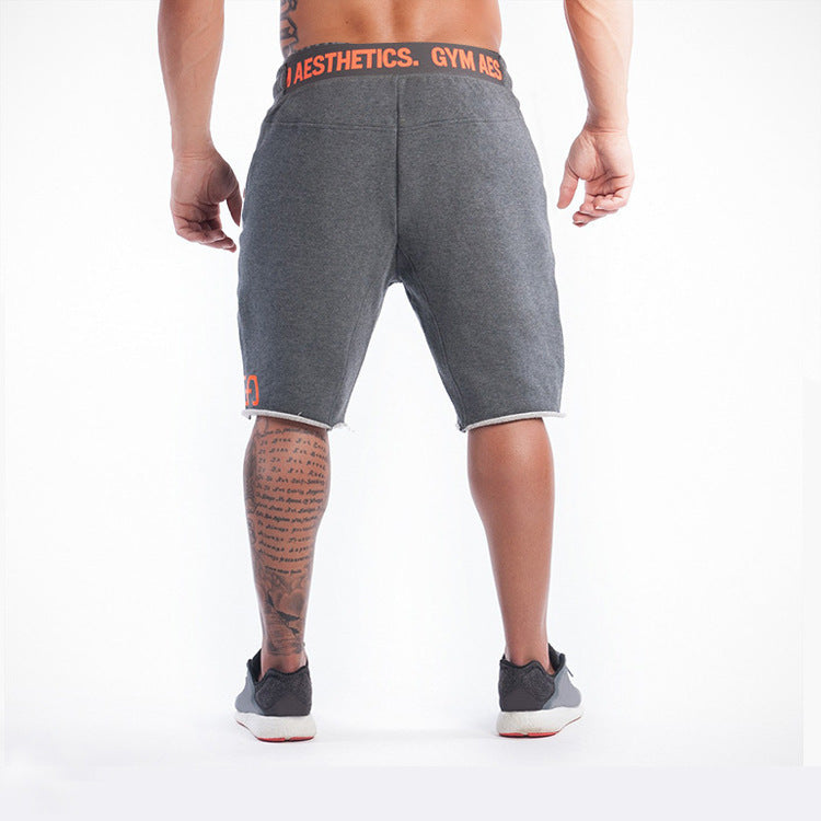 Men's Slim Stretch Running Shorts - Loose Fit Five-Point Trendy Athletic Shorts