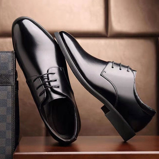 Premium Leather Oxford Shoes - Men's Plus Size Wedding Business Dress