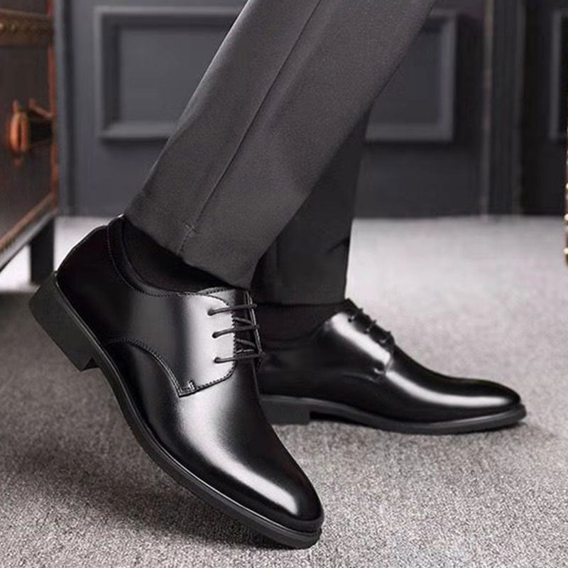 Premium Leather Oxford Shoes - Men's Plus Size Wedding Business Dress