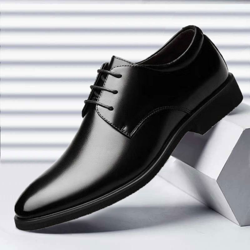 Premium Leather Oxford Shoes - Men's Plus Size Wedding Business Dress