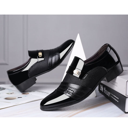 Men's Large Size All-Match Wedding Shoes - Casual Business Dress Footwear