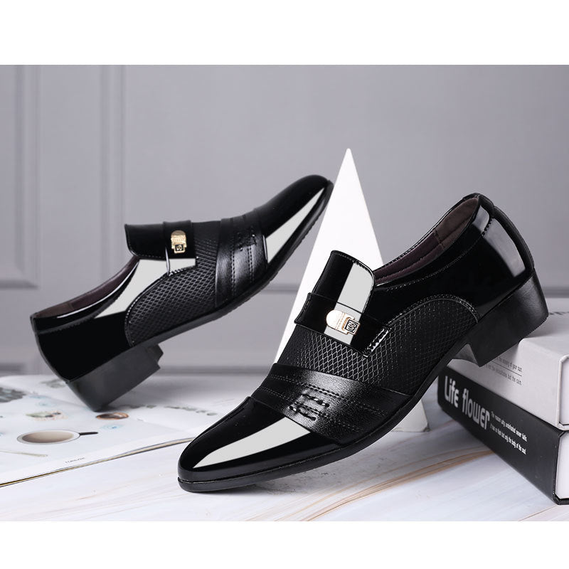 Men's Large Size All-Match Wedding Shoes - Casual Business Dress Footwear