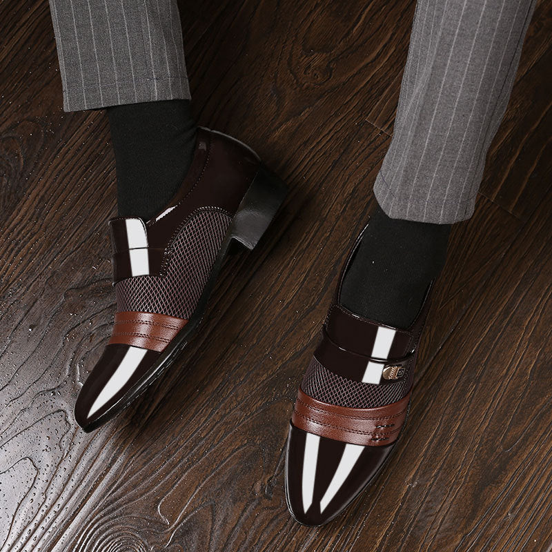 Men's Large Size All-Match Wedding Shoes - Casual Business Dress Footwear