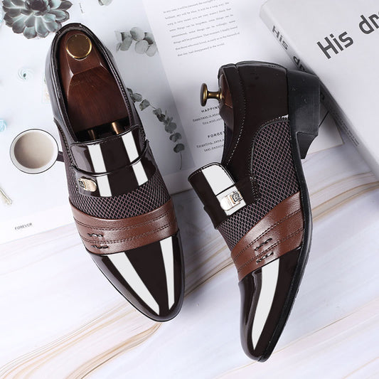 Men's Large Size All-Match Wedding Shoes - Casual Business Dress Footwear