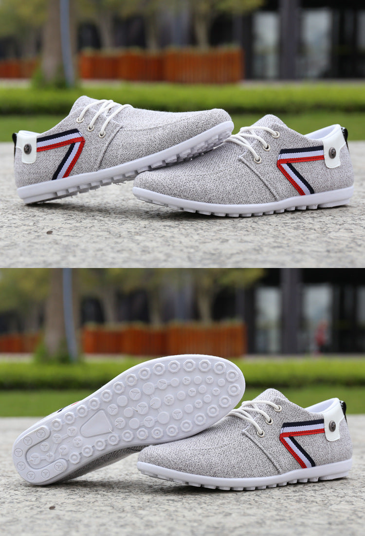 Men's Soft-Soled Canvas Shoes - Comfortable Beijing Cloth Peas Shoes
