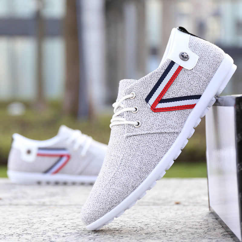 Men's Soft-Soled Canvas Shoes - Comfortable Beijing Cloth Peas Shoes