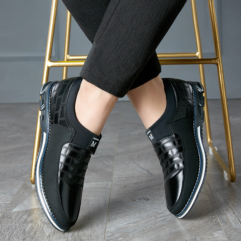 Men's Large Size Casual Leather Shoes - Premium Comfort & Style