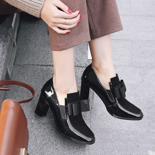 Plus Size Spring Shoes - Women's Thick Heel Comfort Shoes Sizes 40-43