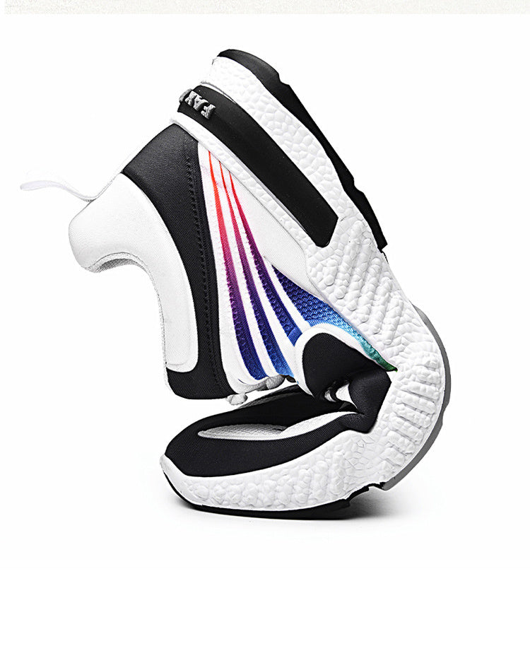 Men's Flying Woven Casual Sports Sneakers - Colorful Trend Design