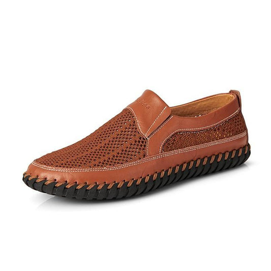 Men's Mesh Peas Driving Shoes - Casual Slip-On Loafers