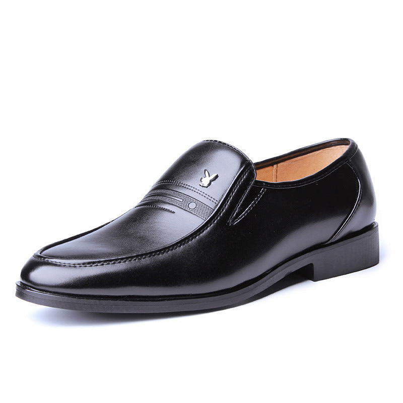 British Style Business Dress Shoes - Men's Soft Leather Wedding Formal