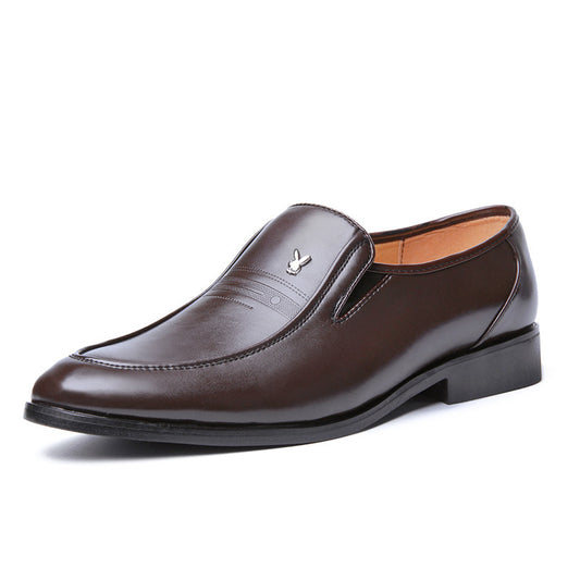 British Style Business Dress Shoes - Men's Soft Leather Wedding Formal