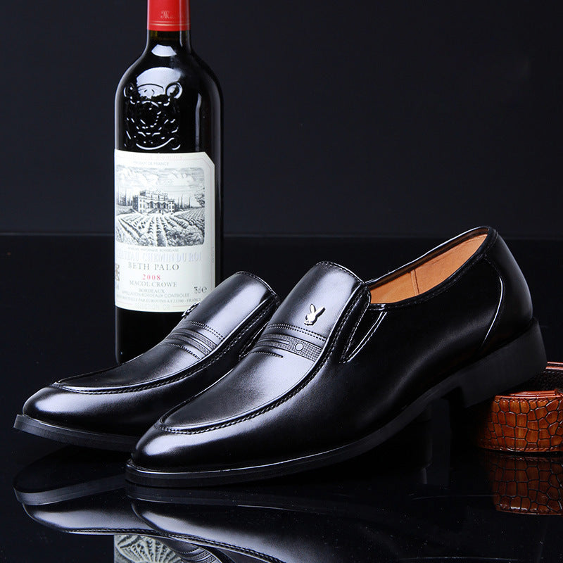 British Style Business Dress Shoes - Men's Soft Leather Wedding Formal