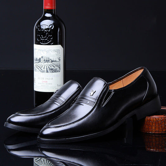 British Style Business Dress Shoes - Men's Soft Leather Wedding Formal