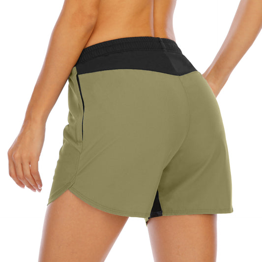 Women's Boxer Style Running Sports Shorts - Loose Fit Quick Drying Fitness Shorts