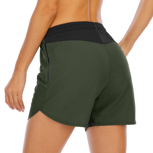Women's Boxer Style Running Sports Shorts - Loose Fit Quick Drying Fitness Shorts