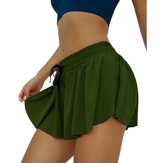 Women's Scrunch Skirt Cycling Biker Shorts - Butt Lifting Gym Workout Shorts