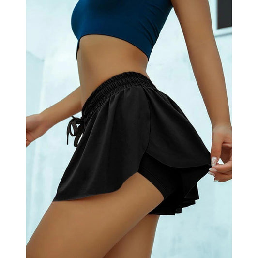 Women's Scrunch Skirt Cycling Biker Shorts - Butt Lifting Gym Workout Shorts