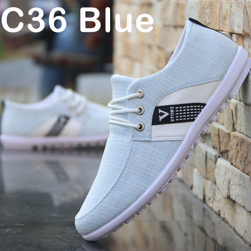 Men's Soft-Soled Canvas Shoes - Comfortable Beijing Cloth Peas Shoes