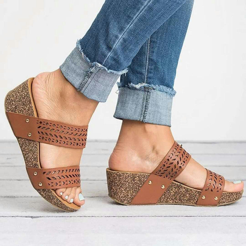 Women's Plus Size High Heel Sandals - Extended Sizing Elegant Shoes
