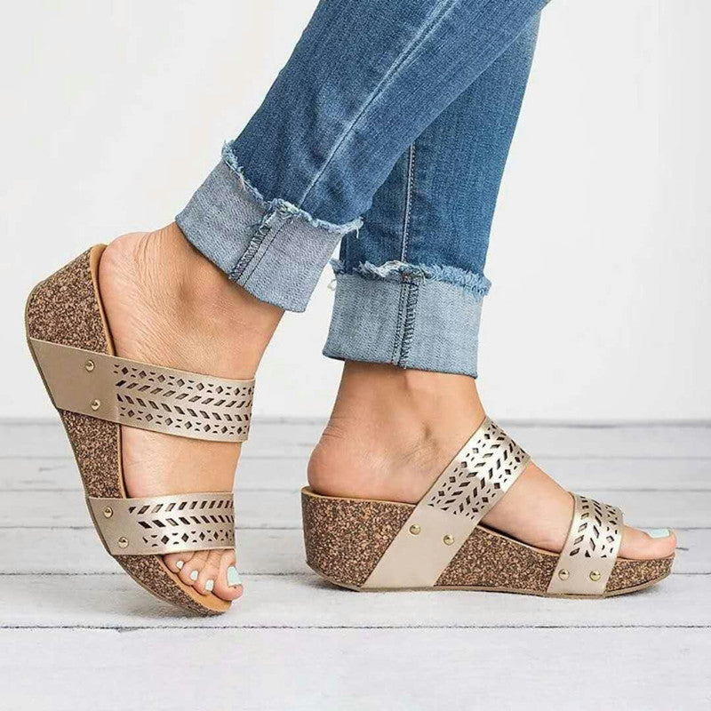 Women's Plus Size High Heel Sandals - Extended Sizing Elegant Shoes