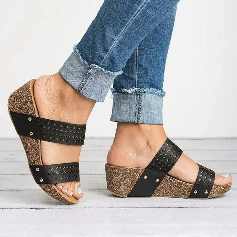 Women's Plus Size High Heel Sandals - Extended Sizing Elegant Shoes