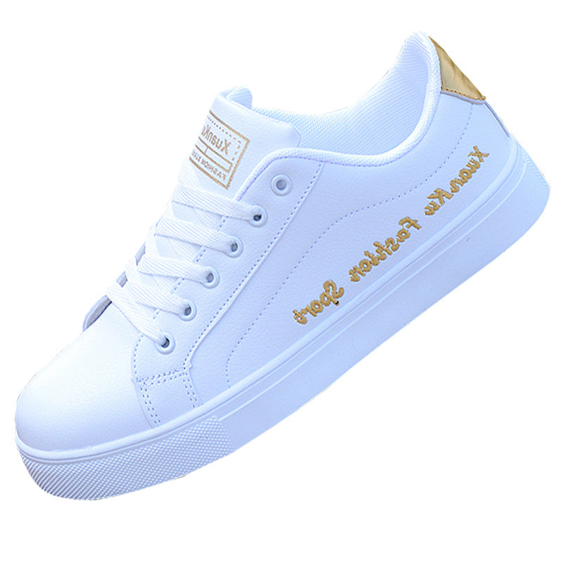 White Sports Casual Sneakers Men - Trendy Lightweight Athletic Shoes