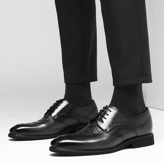 Autumn Carved Hollow Business Dress Shoes - Men's Contemporary Formal
