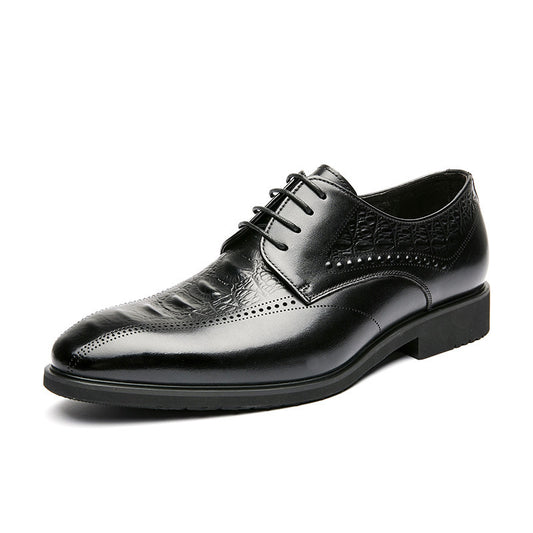 Autumn Carved Hollow Business Dress Shoes - Men's Contemporary Formal