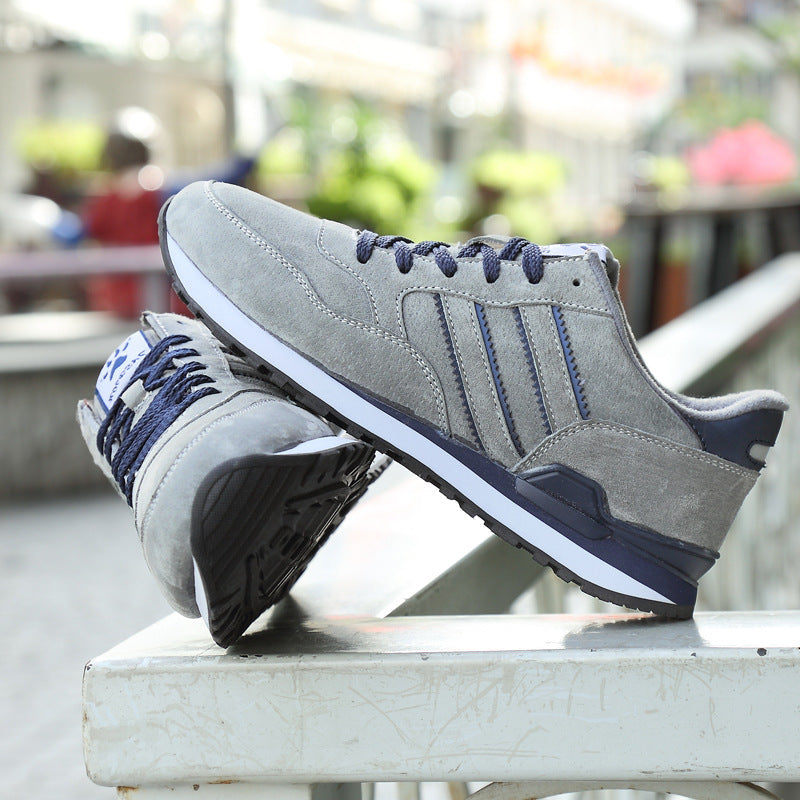 Men's Leather Casual Sneakers - Student-Friendly Everyday Shoes