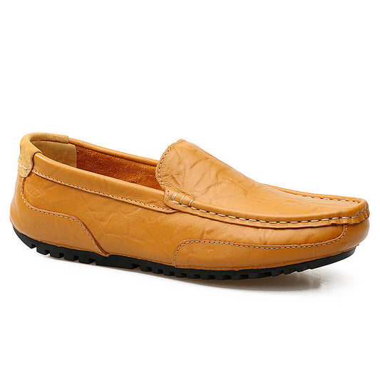 Men's Breathable Hollow Casual Driving Shoes - Lightweight Peas Sole Loafers