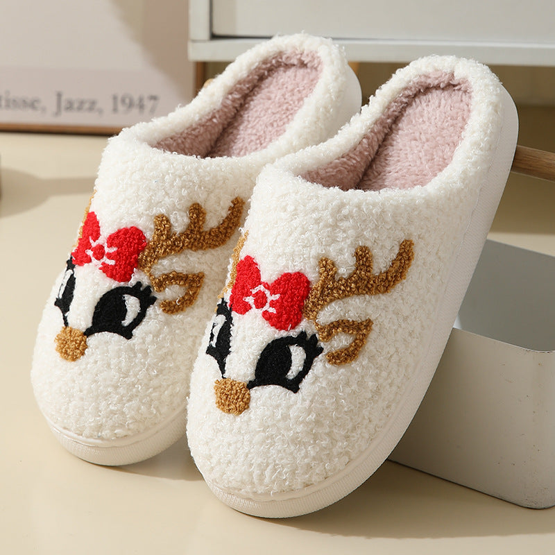 Unisex Christmas Santa Claus Slippers - Warm Winter Home Shoes