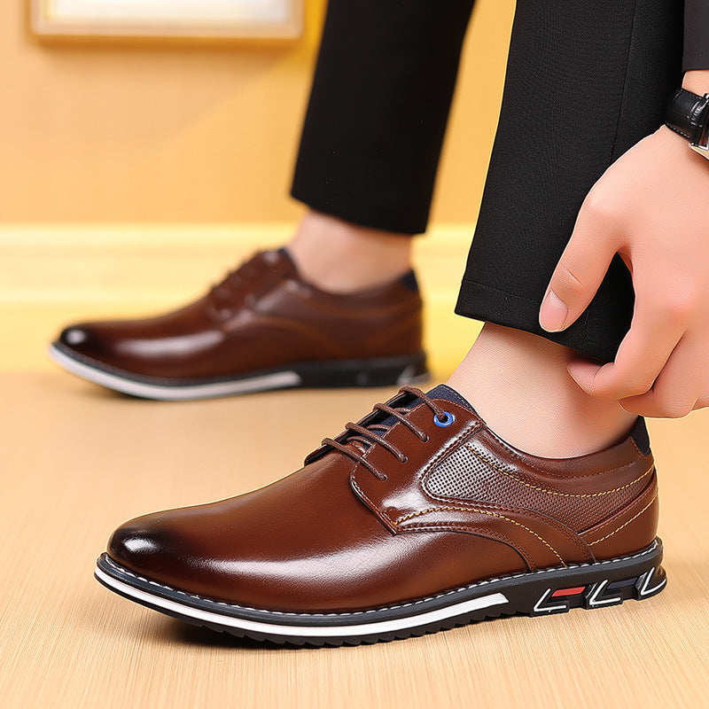 Men's Work Fashion Leather Shoes - Professional Business Dress Shoes