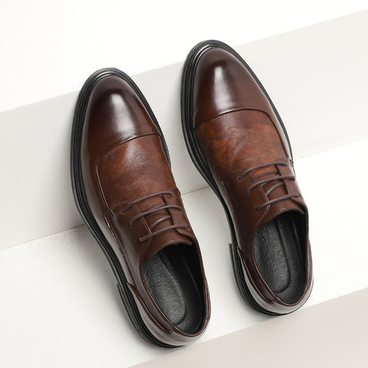 Men's New Pointed British Business Dress Shoes - Premium Formal Footwear