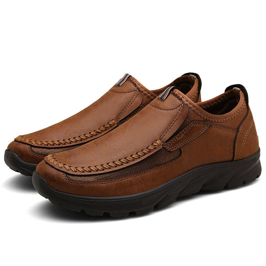 Men's Casual Leather Shoes - Lightweight Everyday Comfort Shoes