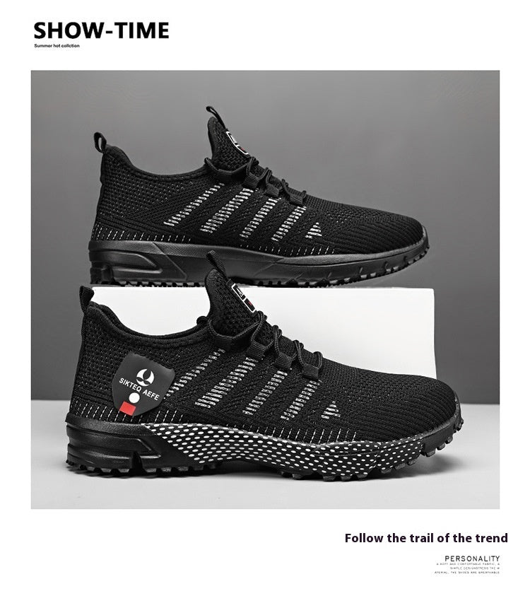Men's British Style Mesh Sneakers - Cool Minimalist Athletic Shoes