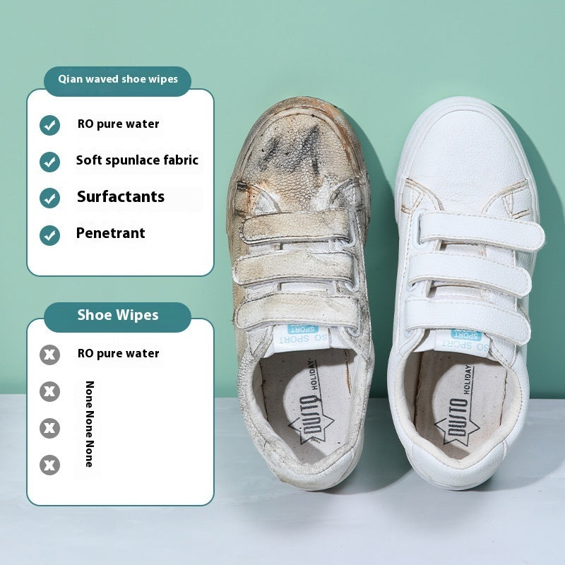 Disposable Shoe Cleaning Wipes - Sneaker Shine Wet Tissues