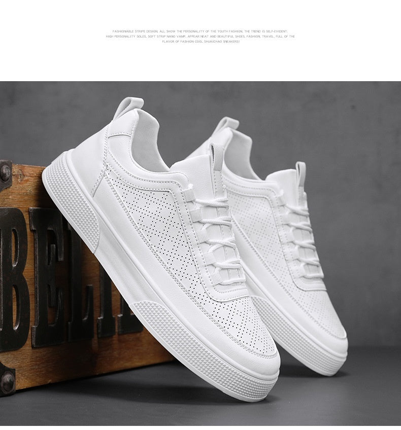 Thick Bottom Platform Sneakers - Stylish Lace-Up Casual Shoes