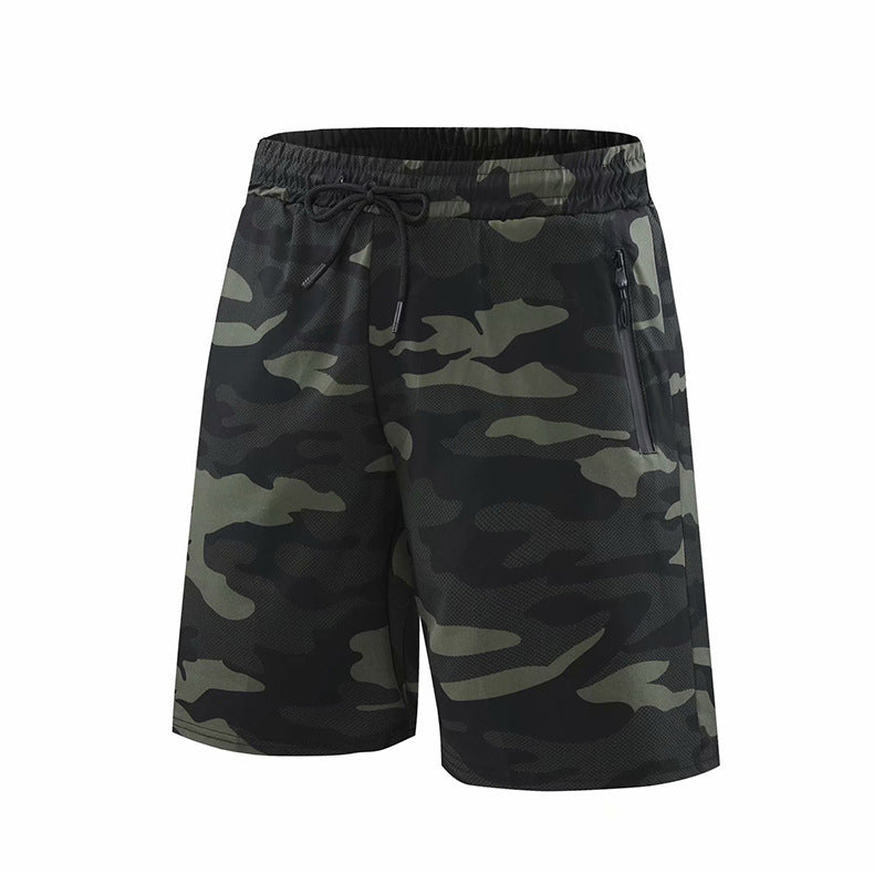 Camouflage Sweatpants Shorts Quick Drying Men's Running