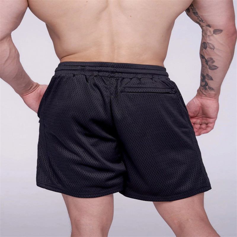 Men's Summer American Style Mesh Shorts - Breathable Athletic Mesh Shorts