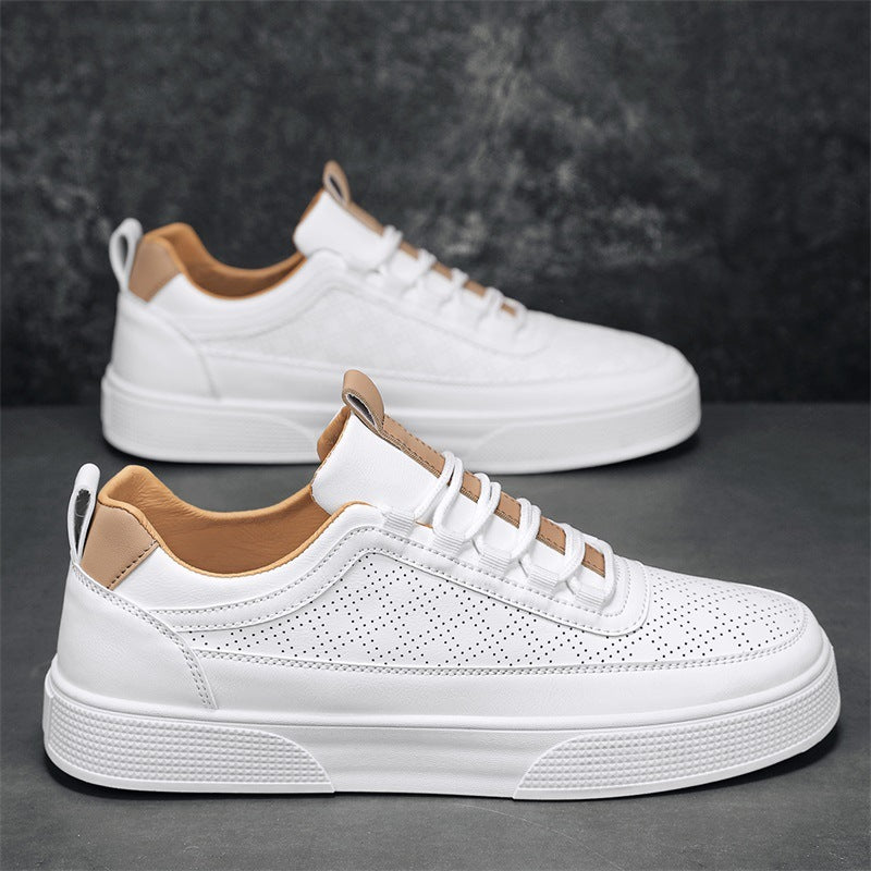 Thick Bottom Platform Sneakers - Stylish Lace-Up Casual Shoes