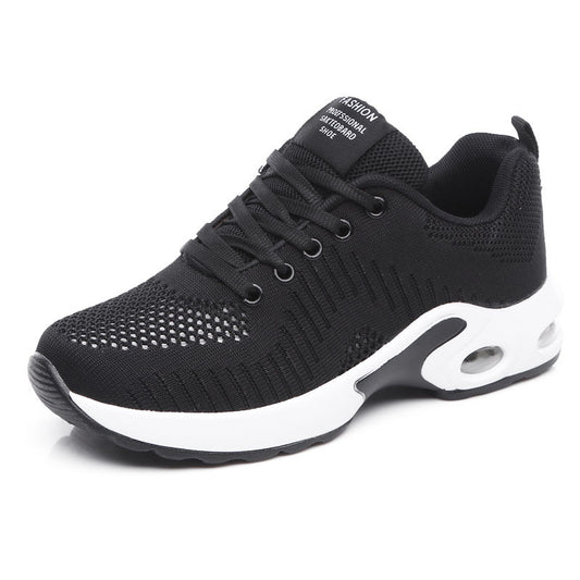 Women's Air Cushion Summer Sneakers - Hollow Flying Woven Outdoor Shoes