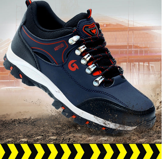 Men's Industrial Safety Work Boots - Steel Toe Anti-Puncture Odor-Resistant