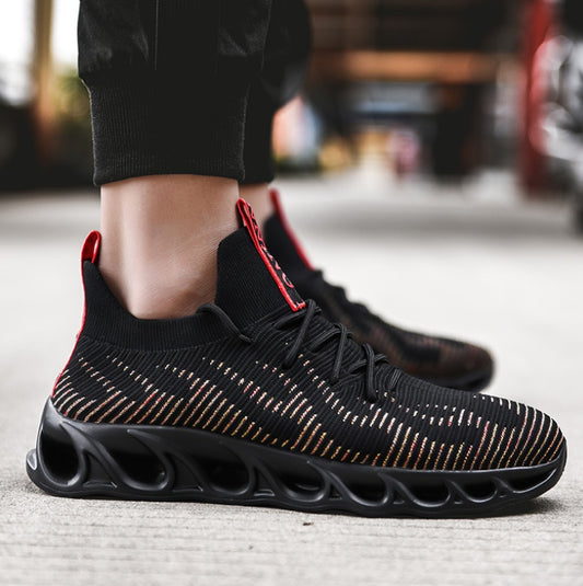 Flying Woven Hollow Running Shoes - Ultra-Breathable Athletic Sneakers